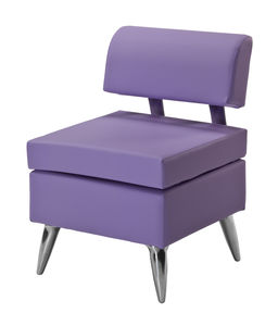 fauteuil visiteur contemporain / en tissu / violet / pour salon d'esthétique