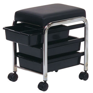 chariot de soins / pour salon d'esthétique / en métal / en plastique