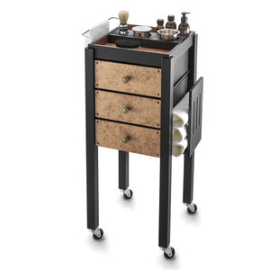 chariot de soins / pour salon de coiffure / en bois