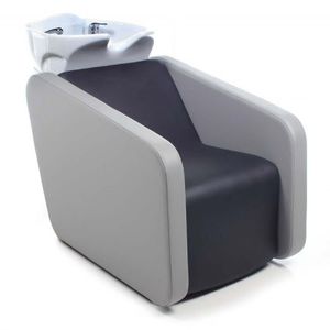 bac à shampoing avec repose-pieds