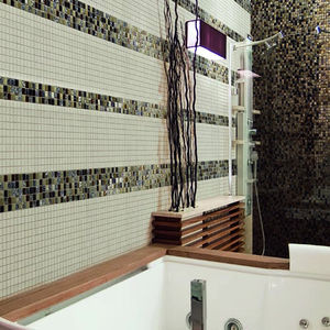 mosaïque d'intérieur / de salle de bain / murale / en verre