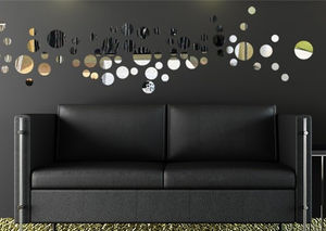 sticker mural miroir