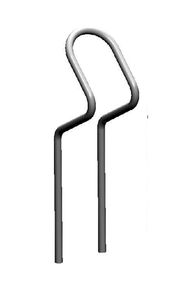 range-vélo en acier / en acier galvanisé / en inox