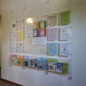 panneau d'affichage mural / au plafond / d'intérieur / publicitaire