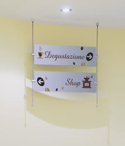 plaque signalétique d'orientation / murale / suspendue / au plafond