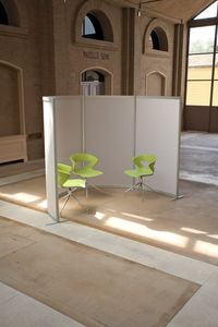 séparateur de bureau au sol / plastique / modulable