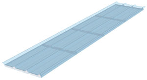 panneau de toiture en polycarbonate / isolant / ondulé / nervuré