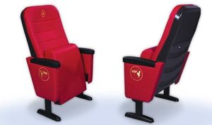 fauteuil de cinéma en tissu / rouge