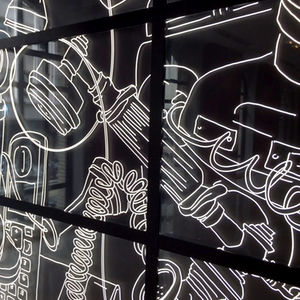 panneau décoratif / mural / acrylique / rétroéclairé