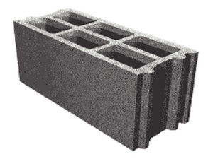 bloc de béton creux / pour mur porteur / à emboîtement
