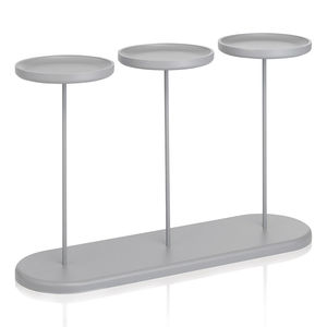 console contemporaine / en MDF / en métal / ovale