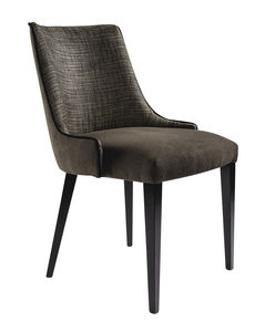 chaise contemporaine / tapissée / sur mesure / en tissu