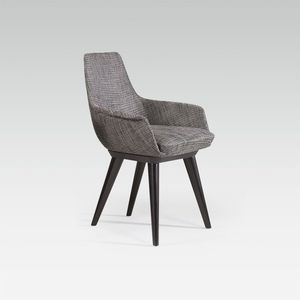 fauteuil de bureau contemporain / en cuir / en tissu / en hêtre