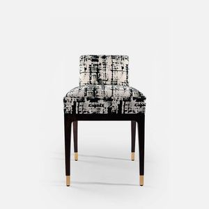 tabouret contemporain / en hêtre / en tissu / professionnel