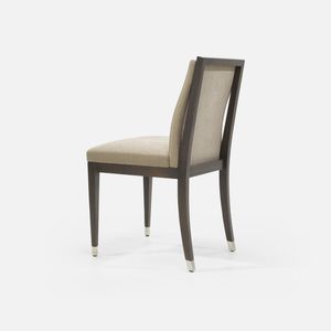 chaise de restaurant contemporaine / tapissée / en tissu / en hêtre