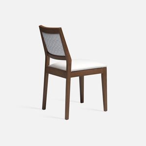 chaise de restaurant classique / tapissée / avec accoudoirs / empilable