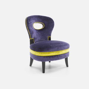 chauffeuse contemporaine / en tissu / avec repose-pieds / professionnelle