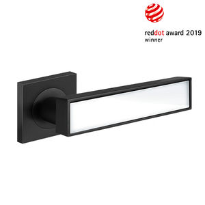 poignée de porte / en inox / contemporaine / aspect satiné