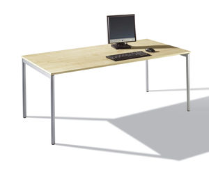 table contemporaine / en HPL / rectangulaire / pour bureau