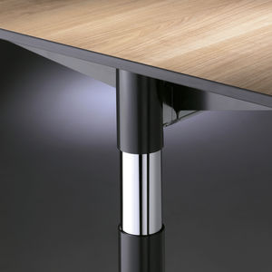 bureau en plaqué bois / contemporain / professionnel / à hauteur réglable