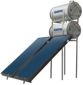 panneau thermique plan / pour chauffer l'eau / avec réservoir de stockage intégré / avec cadre