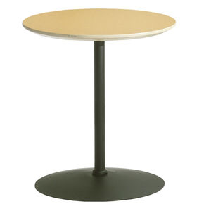 table bistrot contemporaine / en acier / ronde / professionnelle