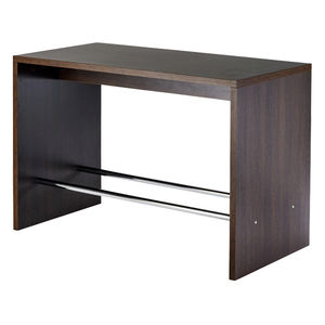 table mange-debout contemporaine / en plastique / en HPL / rectangulaire