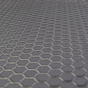 tôle déployée / en acier / de façade / perforation hexagonale