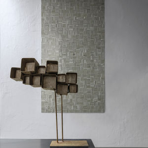 mosaïque d'intérieur / murale / en verre / carrée