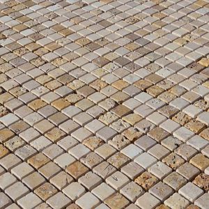 mosaïque de salle de bain / de piscine / murale / en travertin