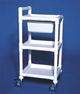 chariot de service / pour établissement médicalisé / en plastique
