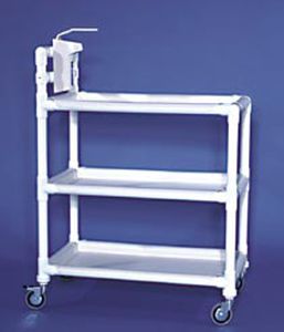 chariot de service / pour établissement médicalisé / en plastique