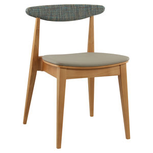 chaise contemporaine / empilable / en bois / contract
