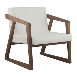 fauteuil contemporain / en bois / luge / pour restaurant