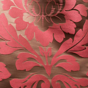 tissu d'ameublement / à motif / en polyester / en soie