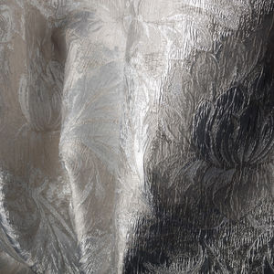 tissu d'ameublement / damas / en polyester / en soie