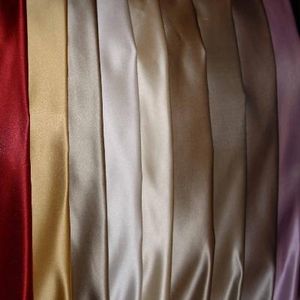 tissu d'ameublement / uni / en soie