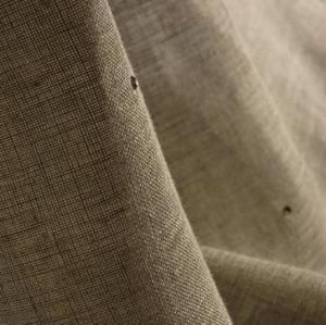tissu d'ameublement / uni / en lin