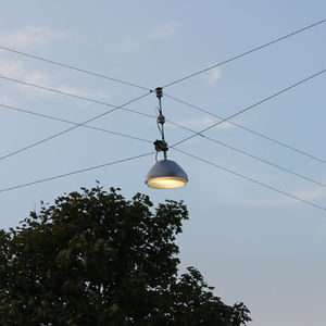 éclairage sur câble à LED / rond / en fonte d'aluminium / d'extérieur