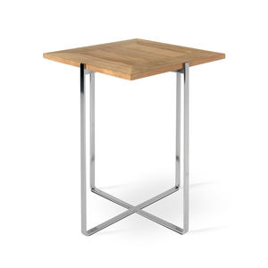 table d'appoint contemporaine / en verre / en pierre / en verre trempé