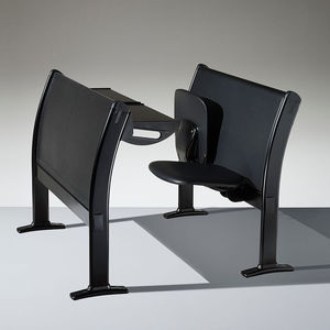 chaise avec table intégrée / contemporaine / pliante / en contreplaqué moulé
