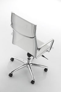 fauteuil de bureau contemporain / en maille / en acier / inclinable