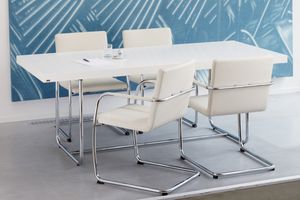 chaise de conférence / visiteur / contemporaine / empilable