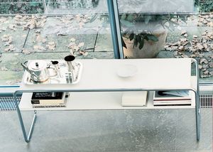 table basse / rectangulaire / design Bauhaus / en bois