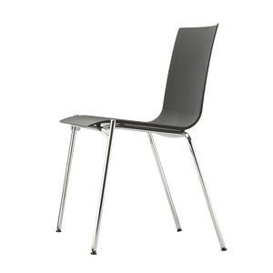 chaise visiteur contemporaine / avec accoudoirs / empilable / en contreplaqué moulé