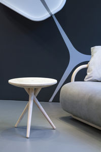 table d'appoint / contemporaine / en chêne / en noyer