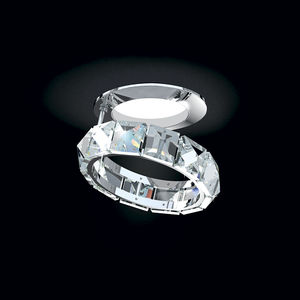 plafonnier contemporain / rond / en cristal / à LED