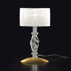 lampe de table / contemporaine / en cristal / en tissu