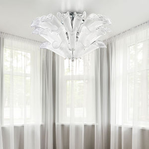plafonnier contemporain / en cristal / halogène / résidentiel