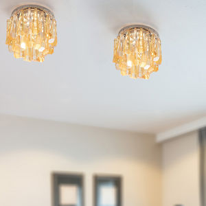 plafonnier contemporain / rond / en verre / fluorescent